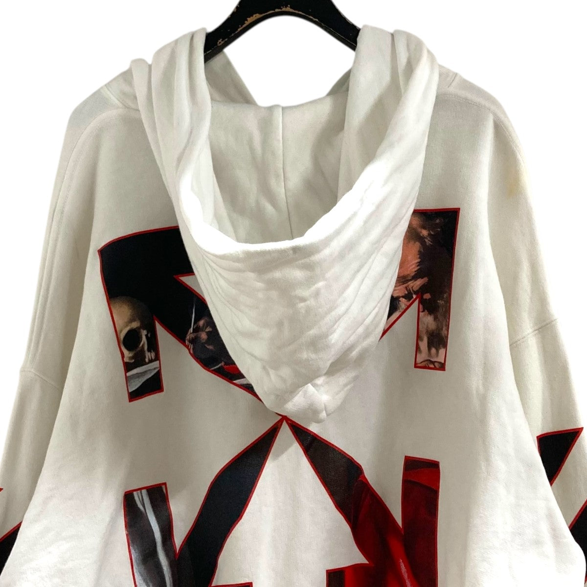 プリントプルーオーバーフーディーOMBB037R21FLE002 Caravaggio Over Hoodie