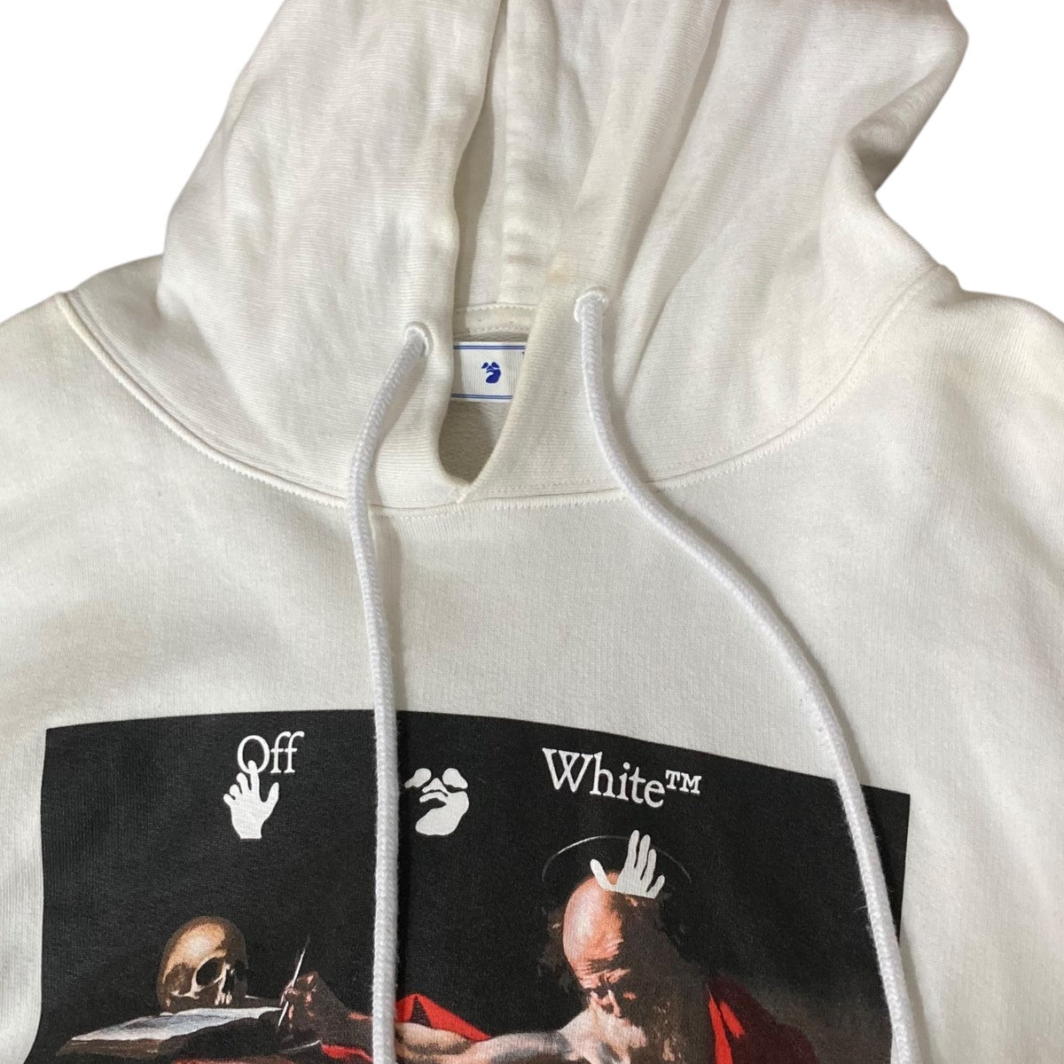 プリントプルーオーバーフーディーOMBB037R21FLE002 Caravaggio Over Hoodie