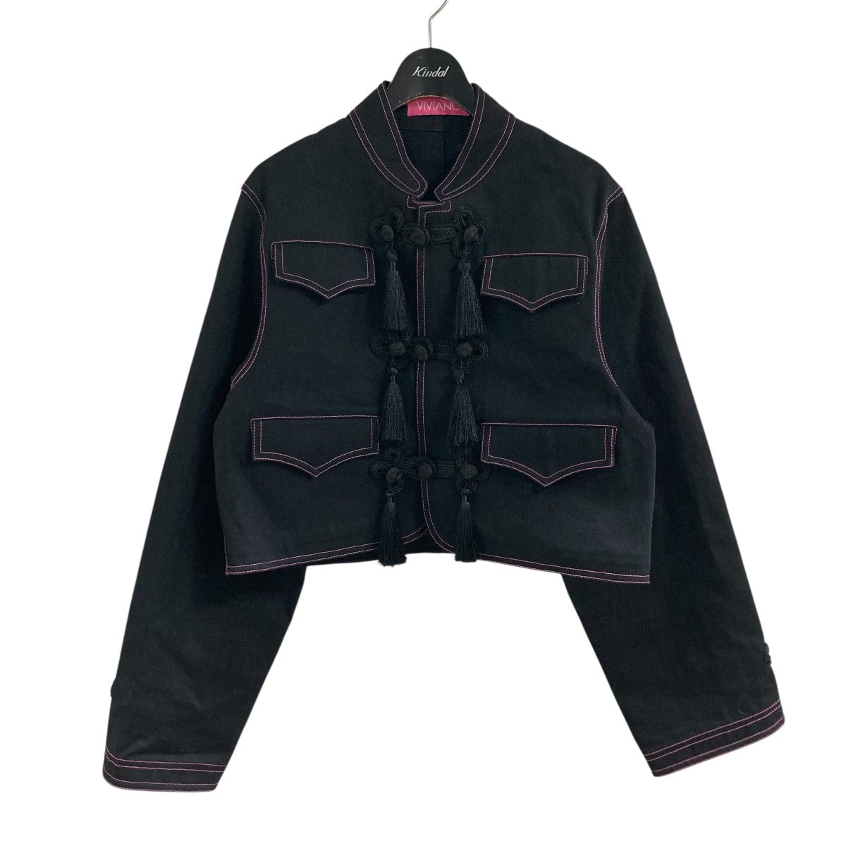 VIVIANO ジャケット 新品タグ付き 刺繍入りセーラージャケット VIVIANO ジャケット 新品タグ付き 刺繍入りセーラージャケット