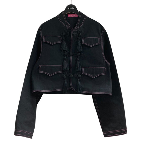 VIVIANO ジャケット ブラック 黒ジャケット VIVIANO(ヴィヴィアーノ) デニムジャケット VS-AW24-J06 ブラック