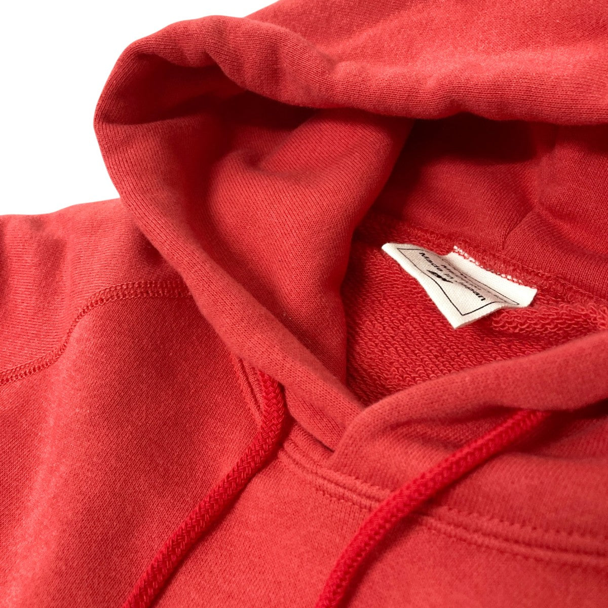 【希少 入手困難】ループウィラー　レッド　パーカー LOOPWHEELER(ループウィラー) プルオーバーパーカー レッド サイズ M