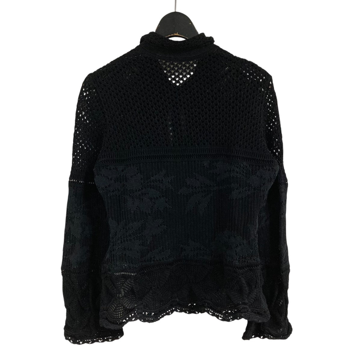 mame kurogouchi(マメクロゴウチ) レースニットシャツ MM24SS-KN506