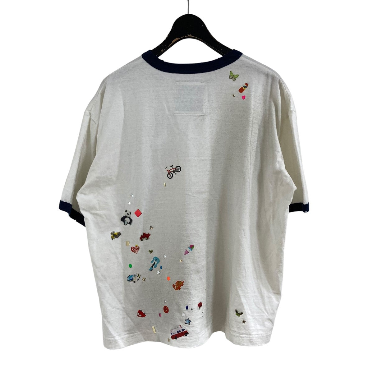 ✿メゾン　ミハラヤスヒロ✿　ダックプリントホワイトTシャツ　38サイズ新品未使用 ✿メゾン ミハラヤスヒロ✿ ダックプリントホワイトTシャツ 38