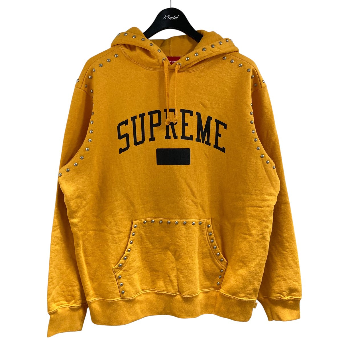 Supreme(シュプリーム) スタッズロゴパーカー イエロー サイズ M