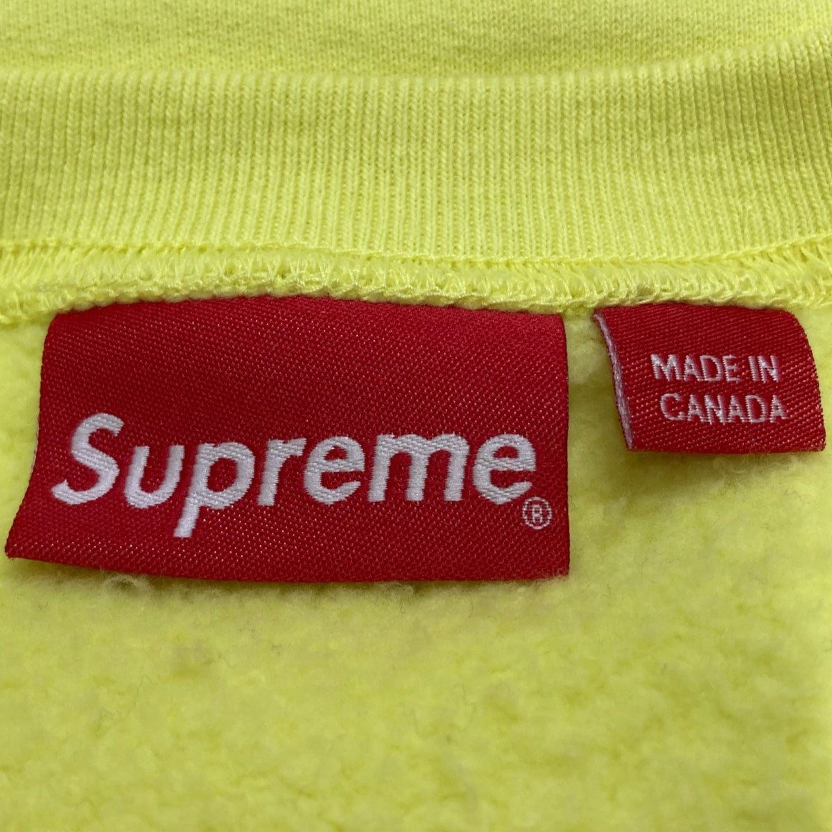 Supreme(シュプリーム) アーチロゴスウェット イエロー サイズ M