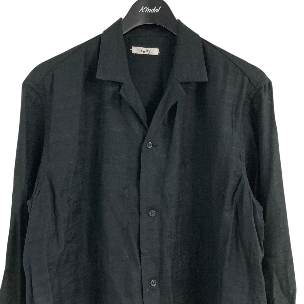 saby(サバイ) レーヨンシャツSS-091206 SS-091206 ブラック サイズ M