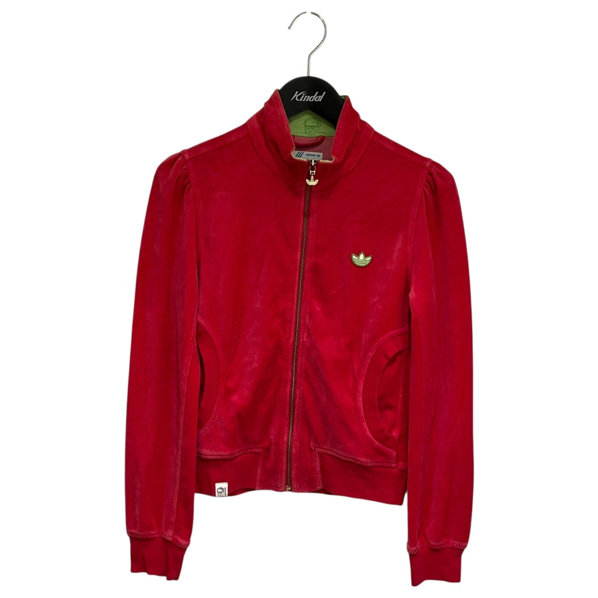 adidas avavav トラックジャケット adidas×AVAVAV クロップドトラックトップ JG8784 レッド サイズ