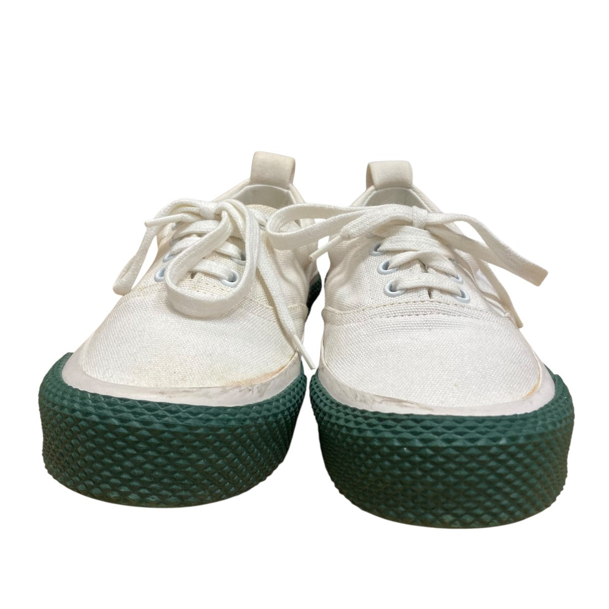 CELINE(セリーヌ) ローカットスニーカー ホワイト×グリーン