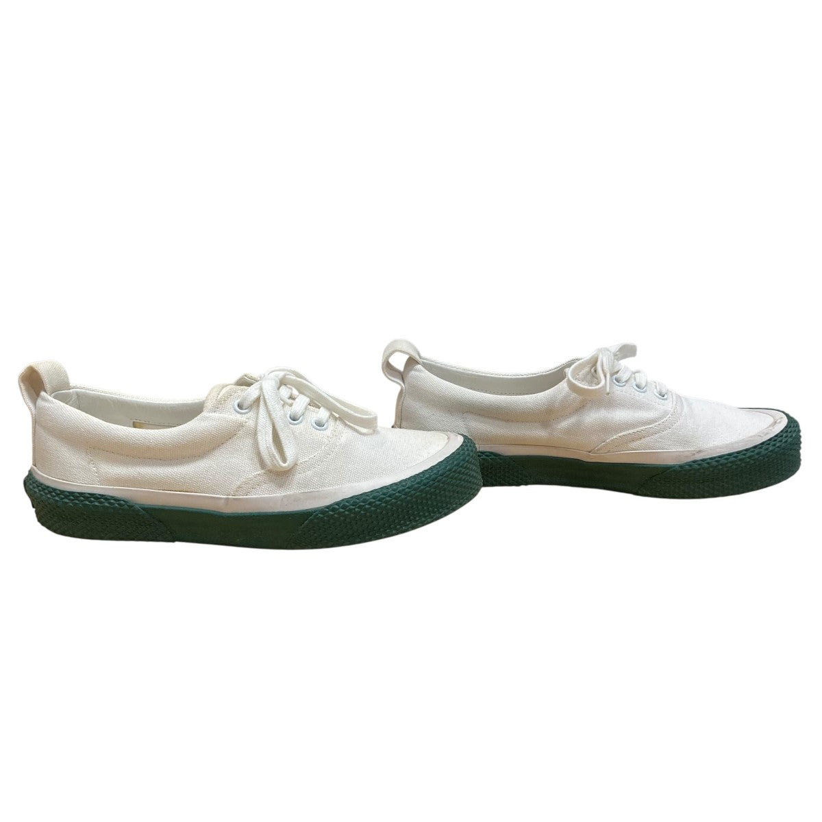 CELINE(セリーヌ) ローカットスニーカー ホワイト×グリーン サイズ 37