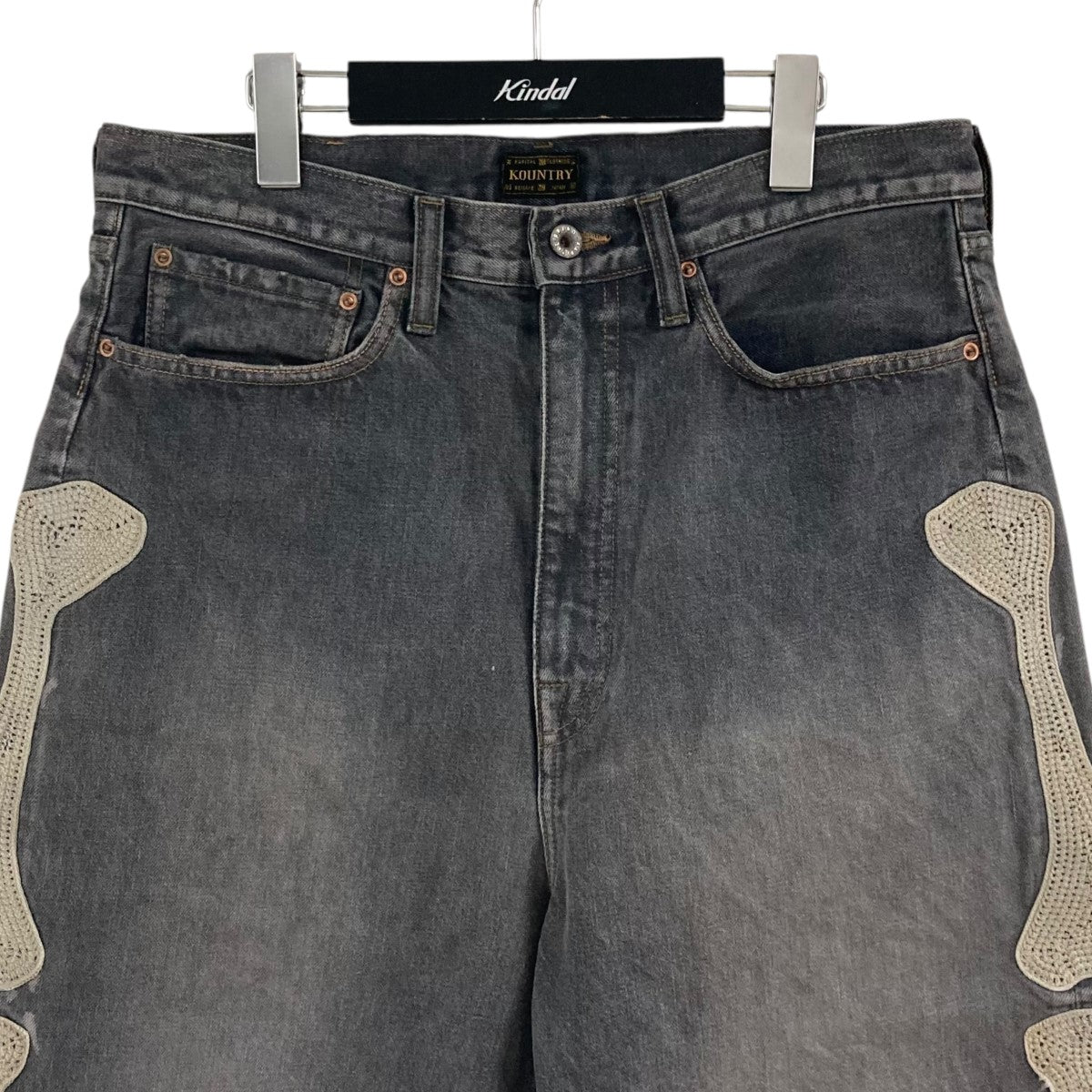 KAPITAL 14oz Denim 5P ShortsデニムボーンハーフパンツEK-1449SPA 古着・中古-2枚目のアイテム画像