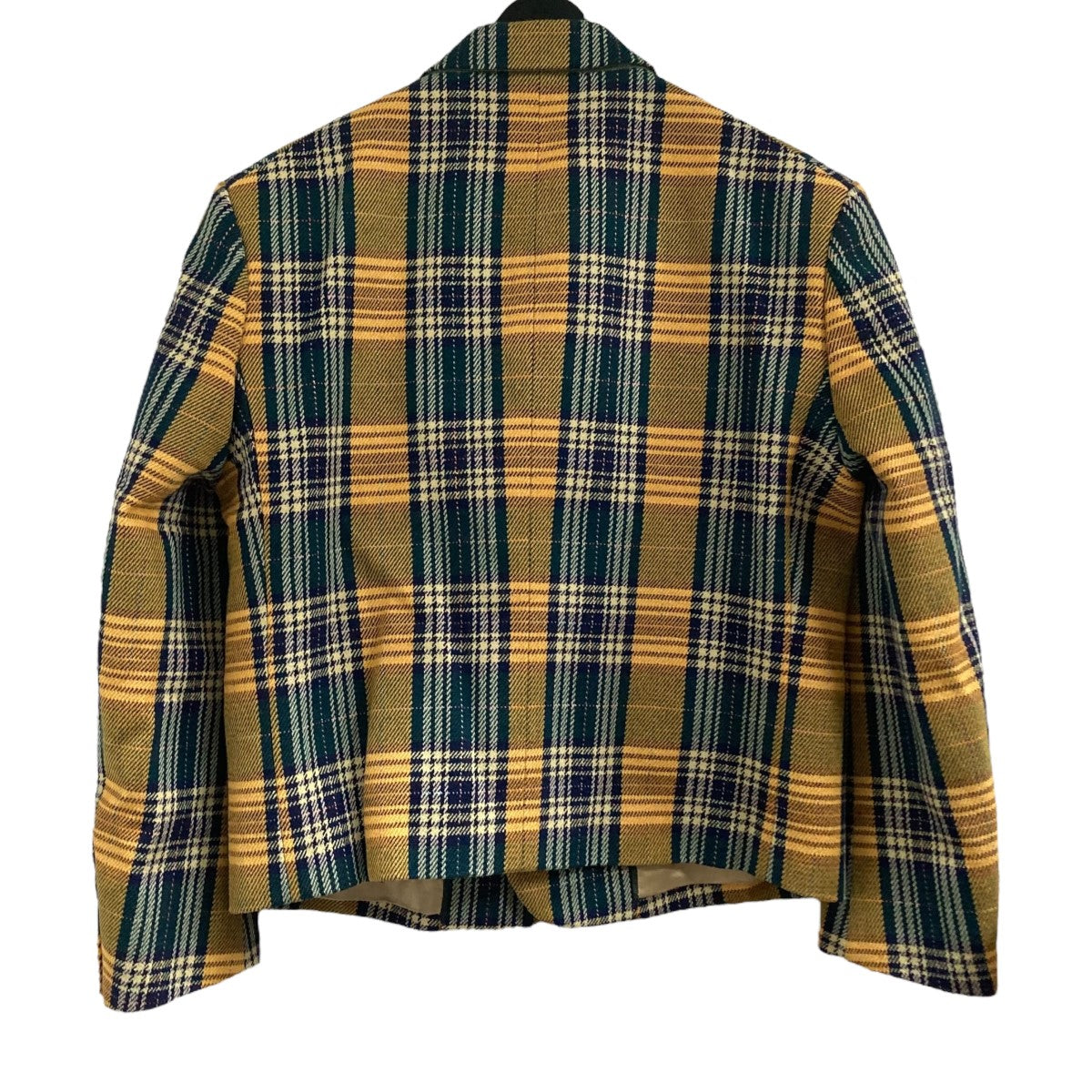 GUCCI(グッチ) ジップチェックジャケット 710795 ZAE29 イエロー