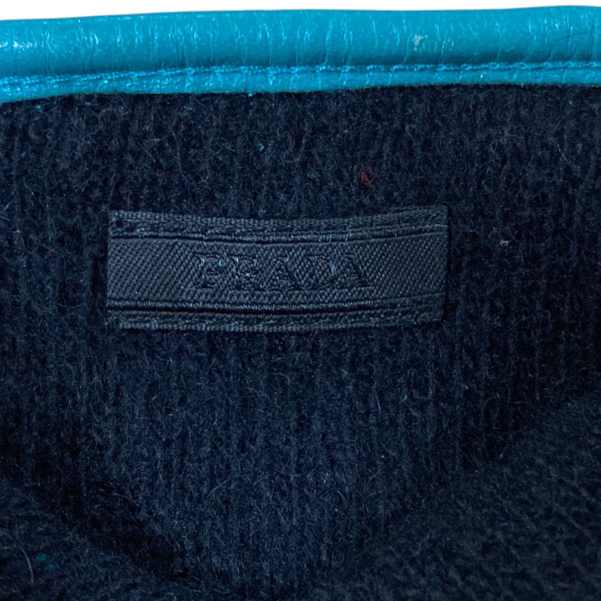 PRADA(プラダ) 21AWレザーグローブ ターコイズブルー｜【公式