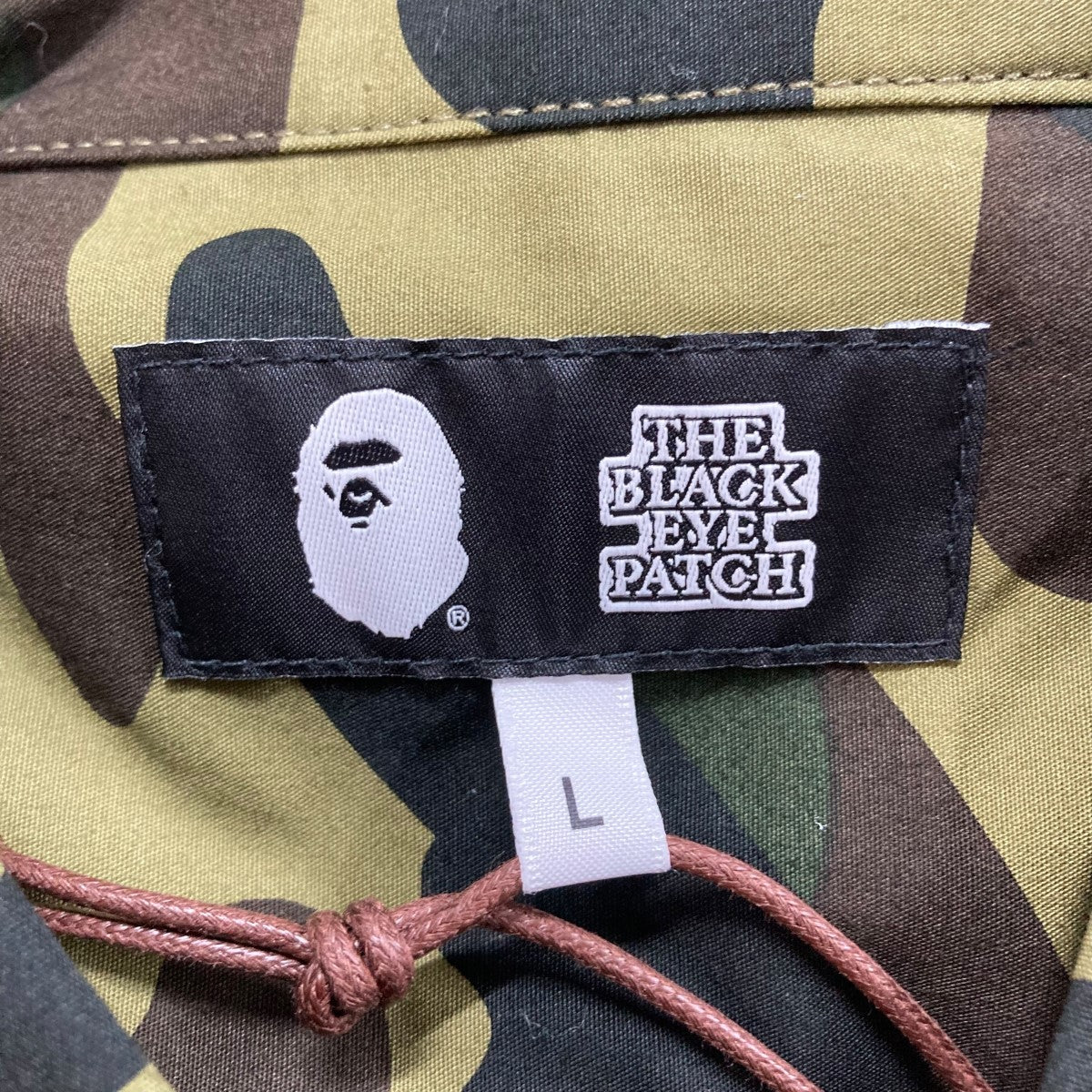 A BATHING APE×THE BLACK EYE PATCH カモ柄シャツ 001SHK231902C