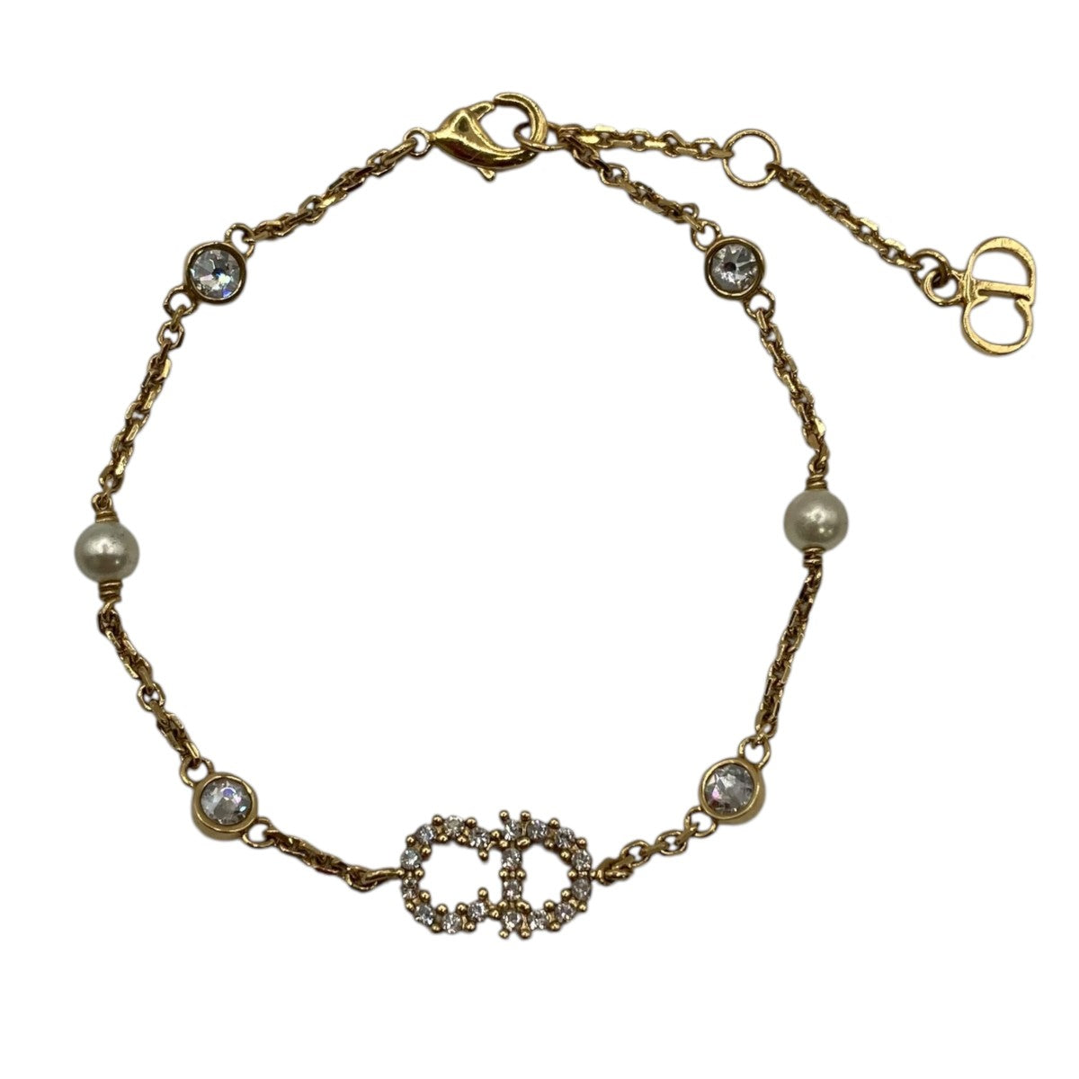 Dior ブルーラインストーンバングル Yahoo!オークション -「ラインストーンバングル」(クリスチャン
