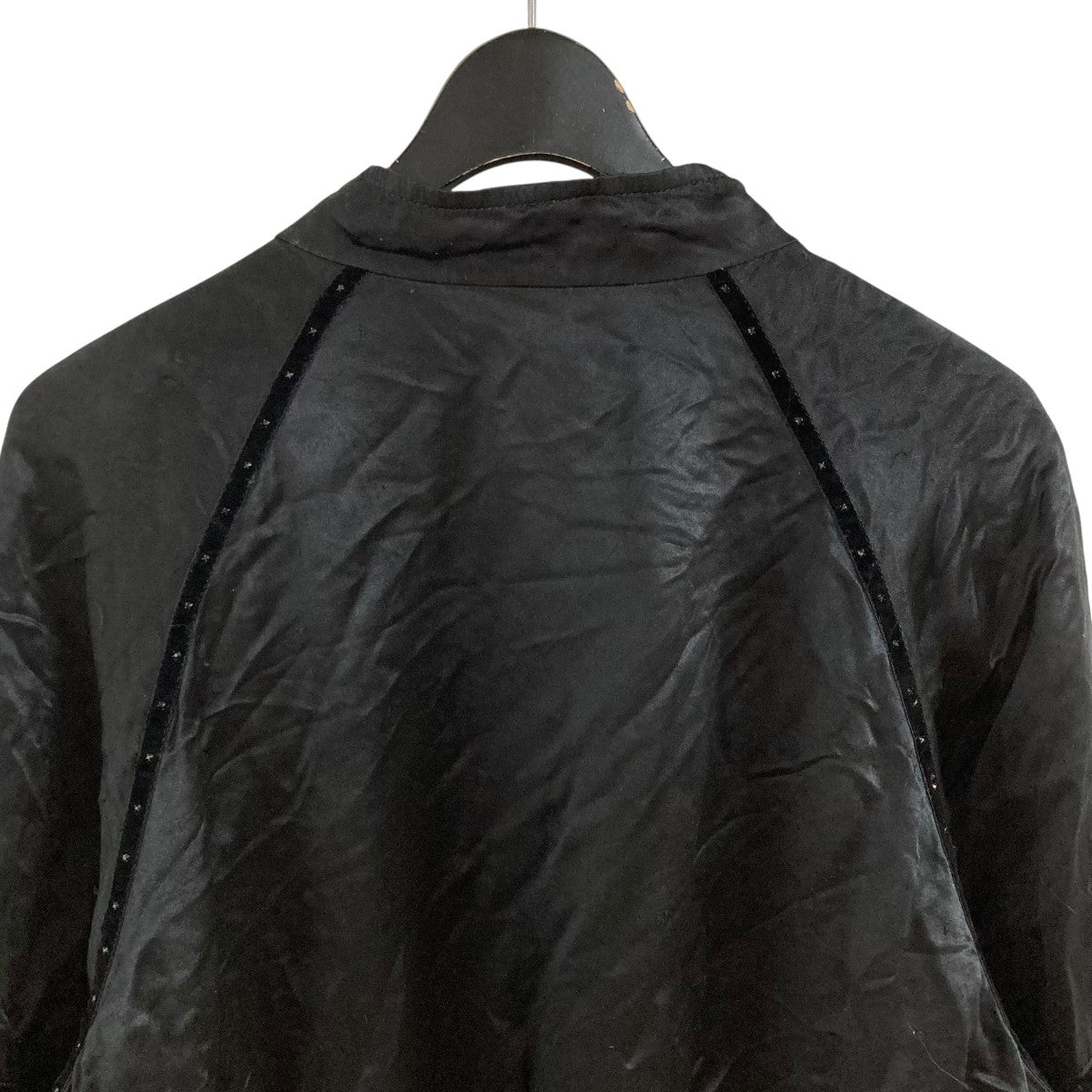 Saint Laurent Paris 80sサテンテディジャケット 古着・中古-6枚目のアイテム画像
