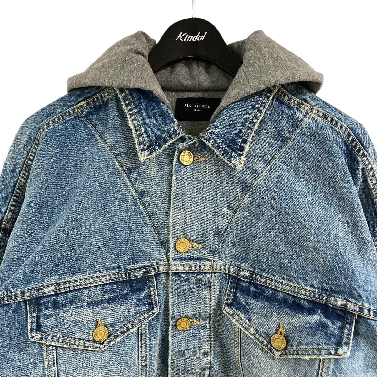 FEAR OF GOD(フィアオブゴッド) デニムドッキングフーディジャケット