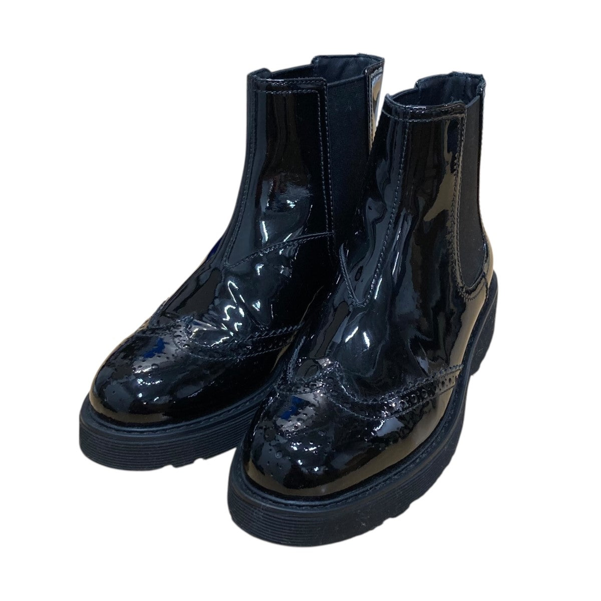 PRADA(プラダ) 714 モノリスブラッシュドレザースタッズ厚底