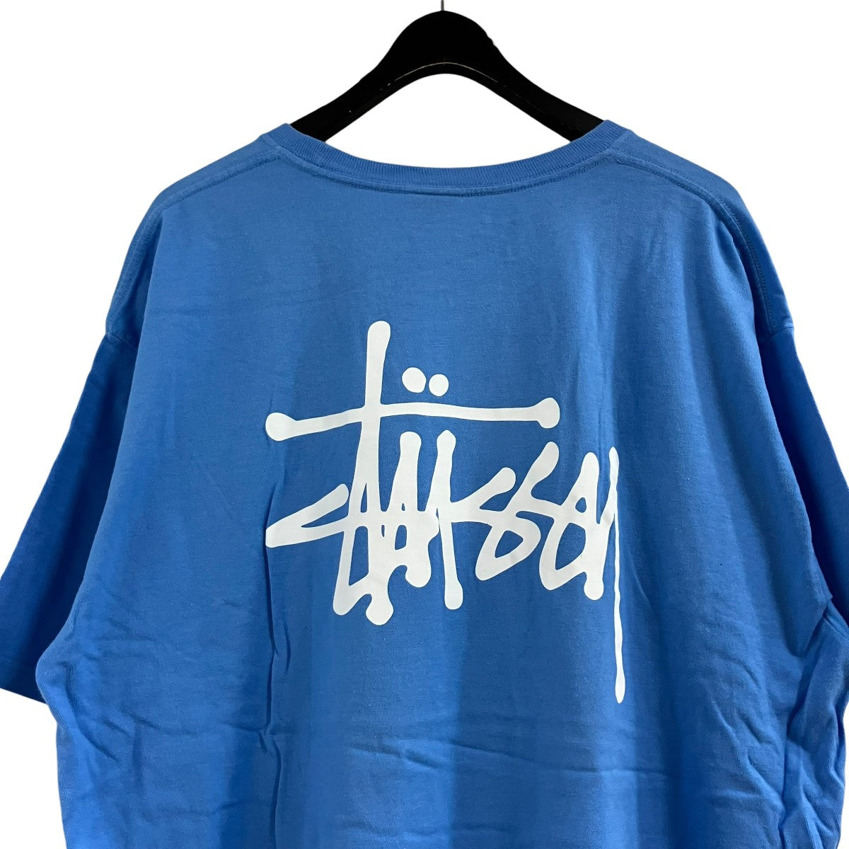 stussy(ステューシー) 半袖ロゴバックプリントTシャツ ブルー サイズ