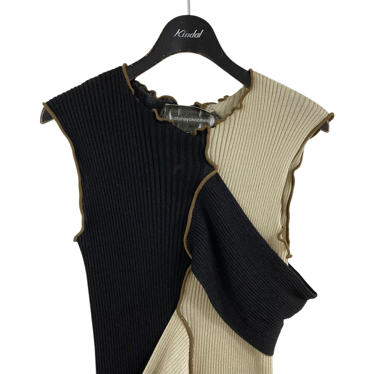 kotohayokozawa(コトハ ヨコザワ) リブニットトップ KT23S-KN07