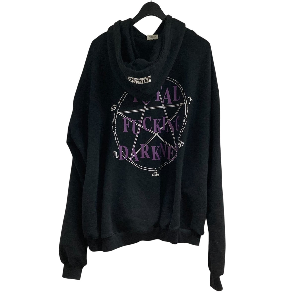 vetements TFD パーカー XS VETEMENTS ヴェトモン 16AW Total Fucking Darkness TFD