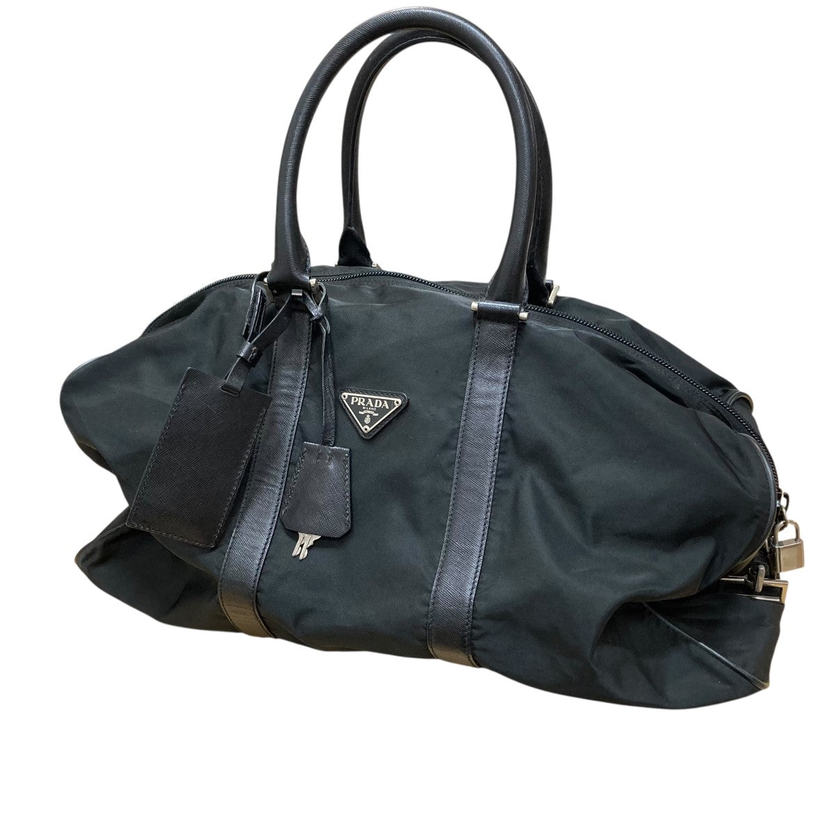 PRADA(プラダ) ナイロンボストンバッグ v19 44 ブラック サイズ