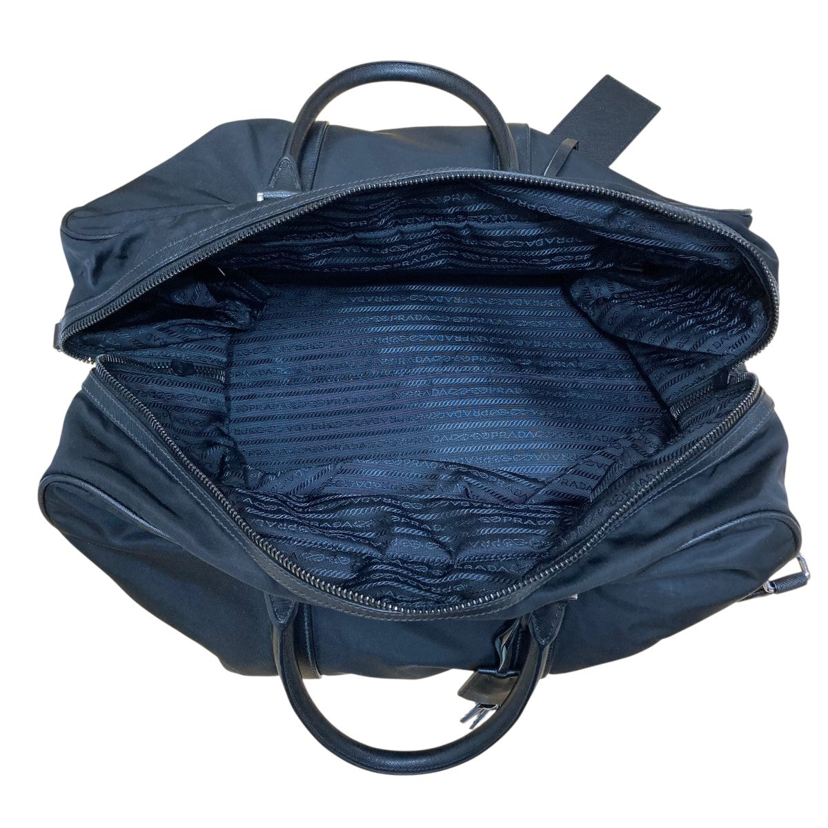 美品 PRADA プラダ 2way ボストンバッグ ナイロン レザー ブラック 美品✨PRADA ボストンバッグ 2way ナイロン×レザー ブラック
