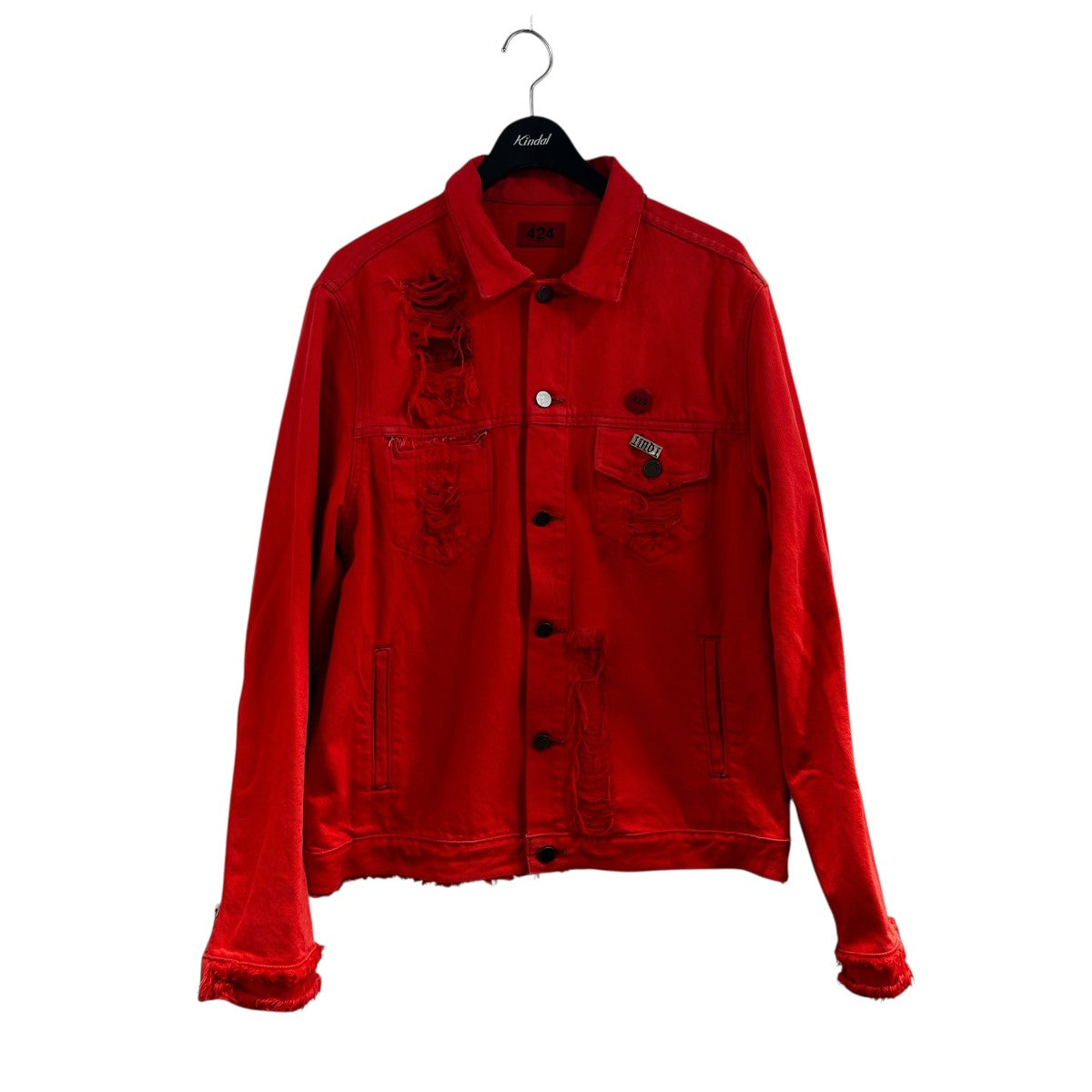 424(フォートゥーフォー) デニムジャケット オレンジ サイズ M｜【公式
