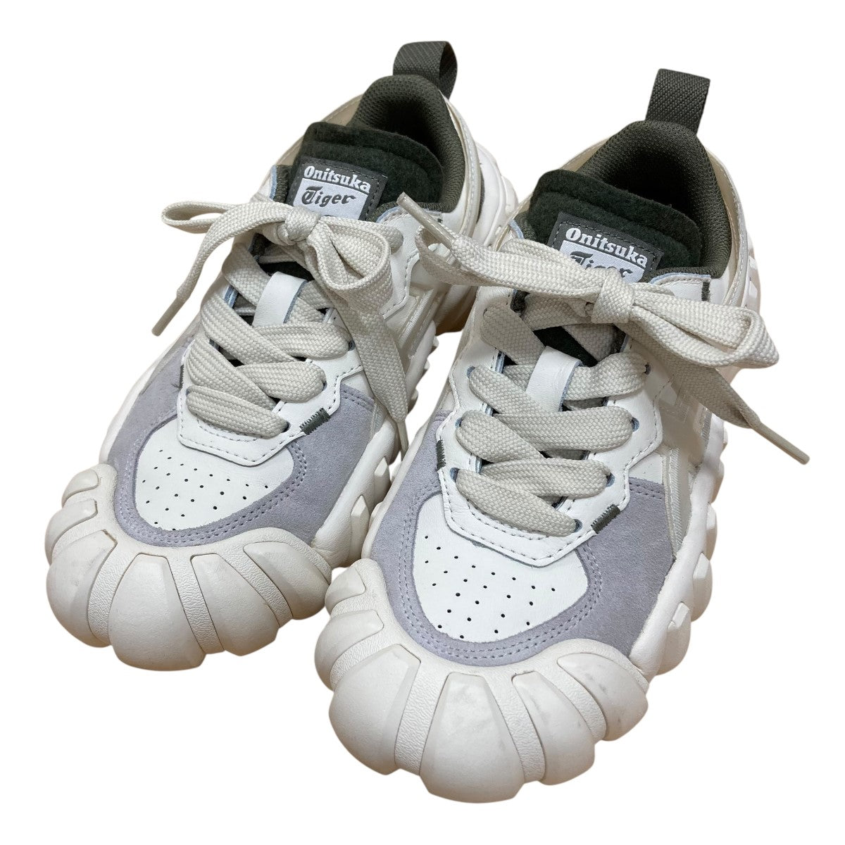 【美品✨】オニツカタイガー デレシティ スニーカー グレー1183A386 Onitsuka Tiger(オニツカタイガー) スニーカー DELECITY