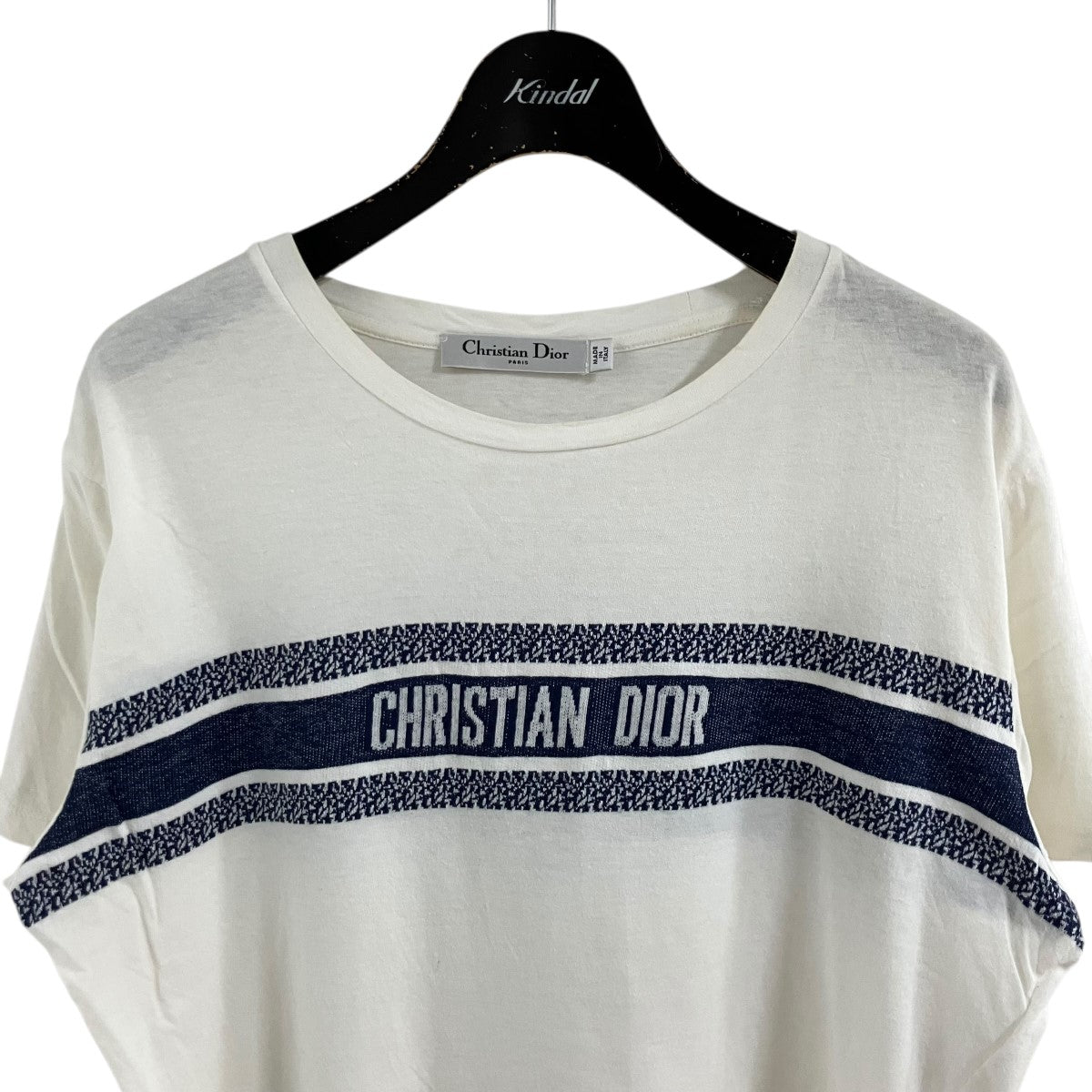 クリスチャン・ディオール Christian Dior ロゴプリント半袖Tシャツ 243T12A4456 ホワイト コットン レディース 半袖Ｔシャツ Christian Dior - クリスチャン・ディオール Christian Dior ロゴ