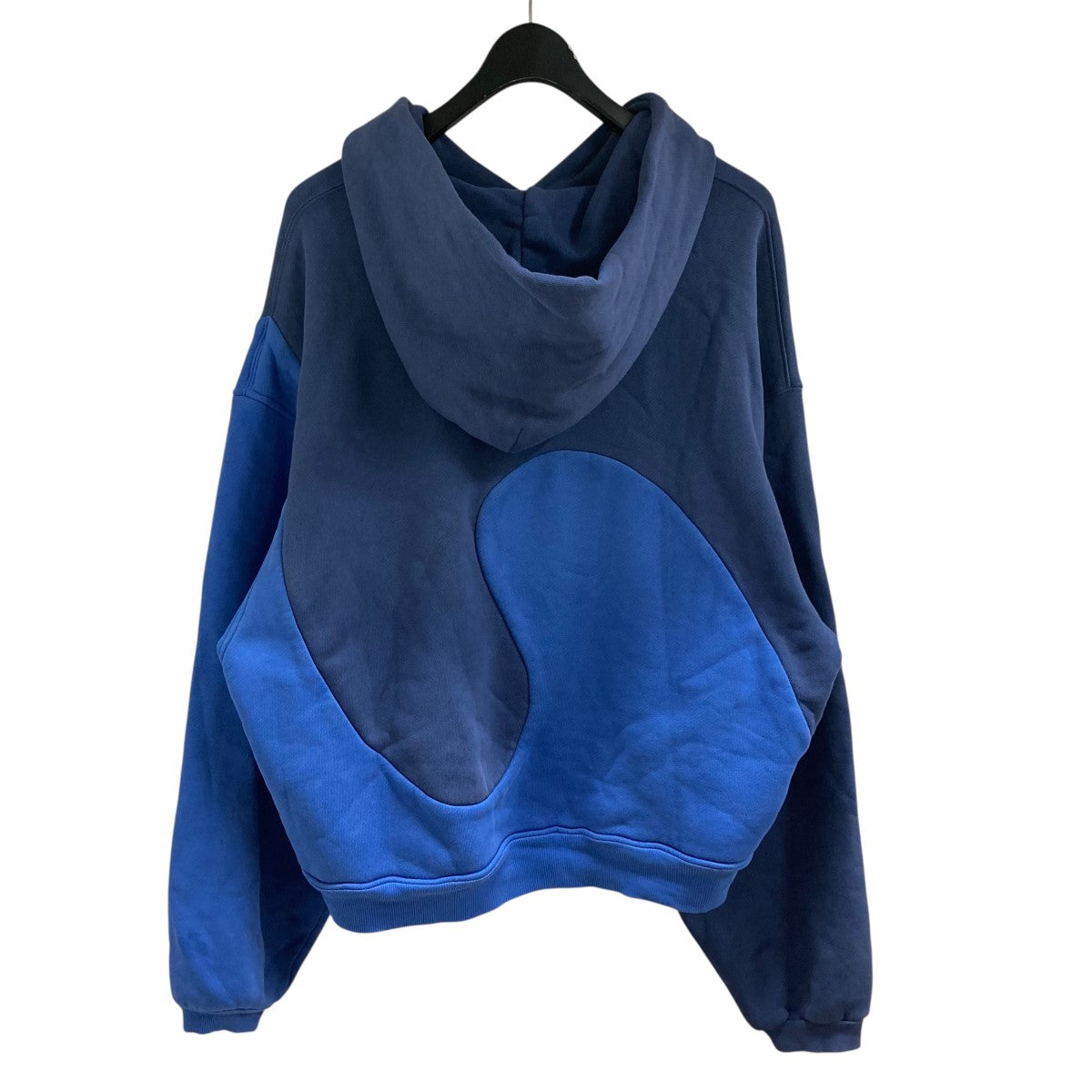 ERL(イーアールエル) 切替デザインフーディ ネイビー×ブルー