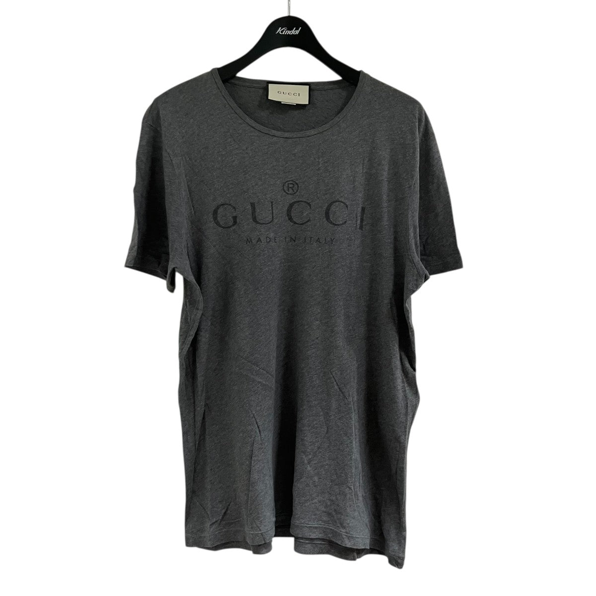 GUCCI(グッチ) ロゴTシャツ 441685 グレー サイズ XL｜【公式