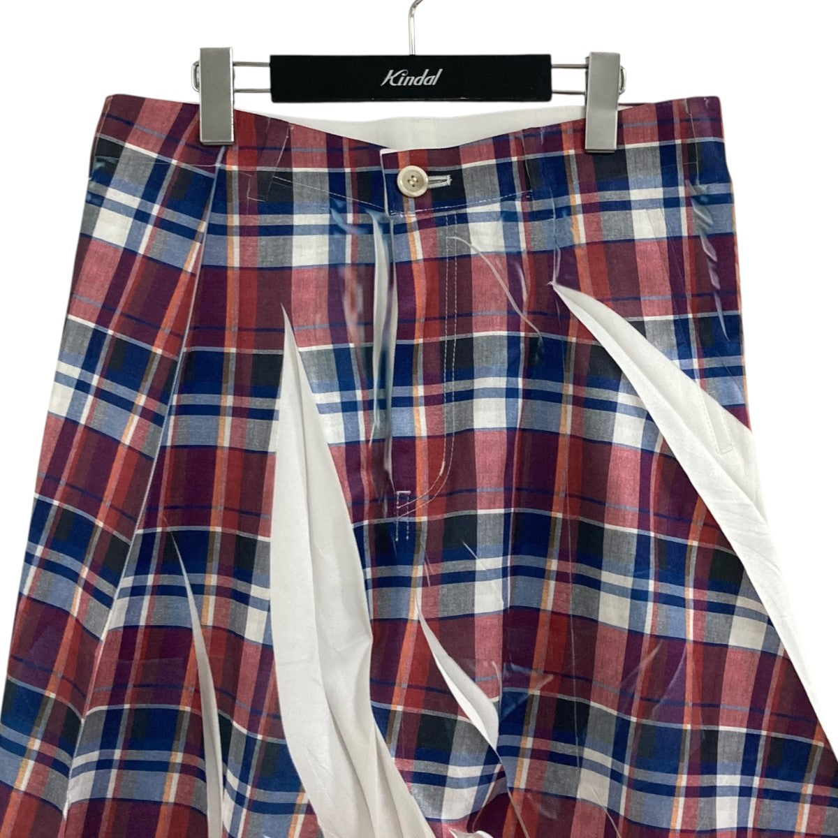COMME des GARCONS SHIRT 25SSタータンチェックプリントパンツFO-P502 古着・中古-2枚目のアイテム画像