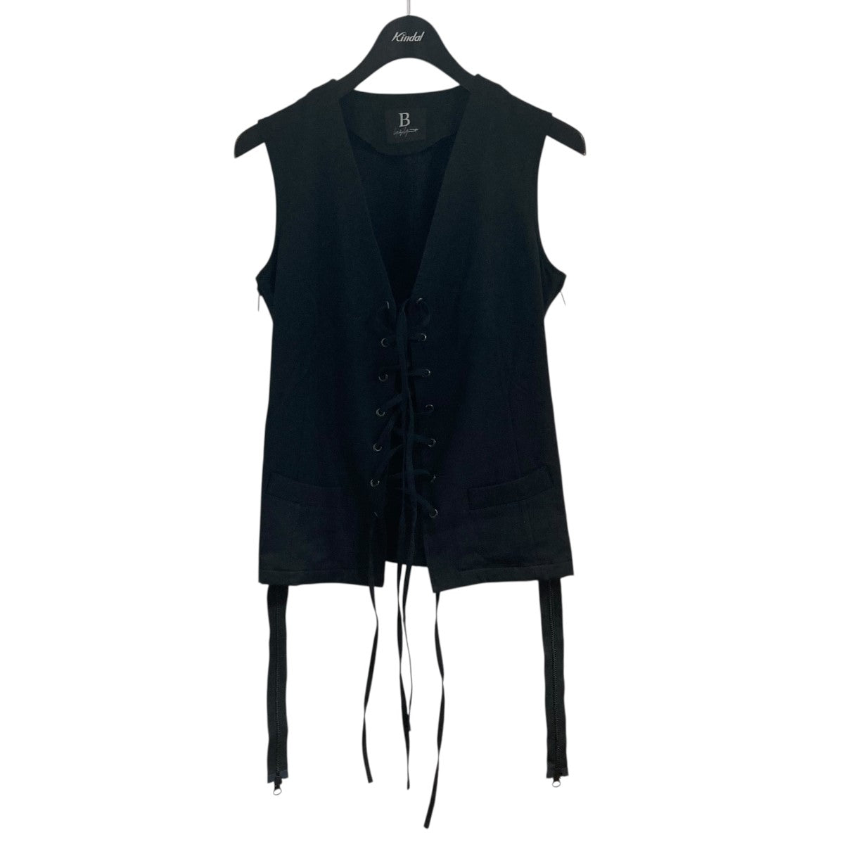 B Yohji Yamamoto レースアップベスト 古着・中古-1枚目のアイテム画像