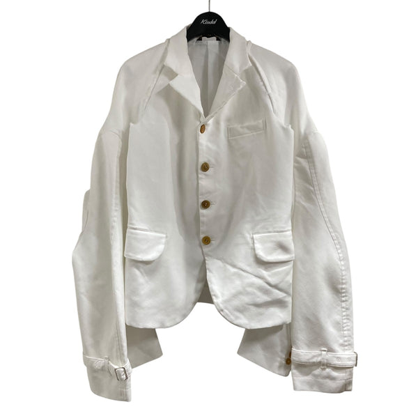 COMME des GARÇONS 　コムデギャルソン　ジャケット ホワイト BLACK COMME des GARCONS ブラック コムデギャルソン 21SS