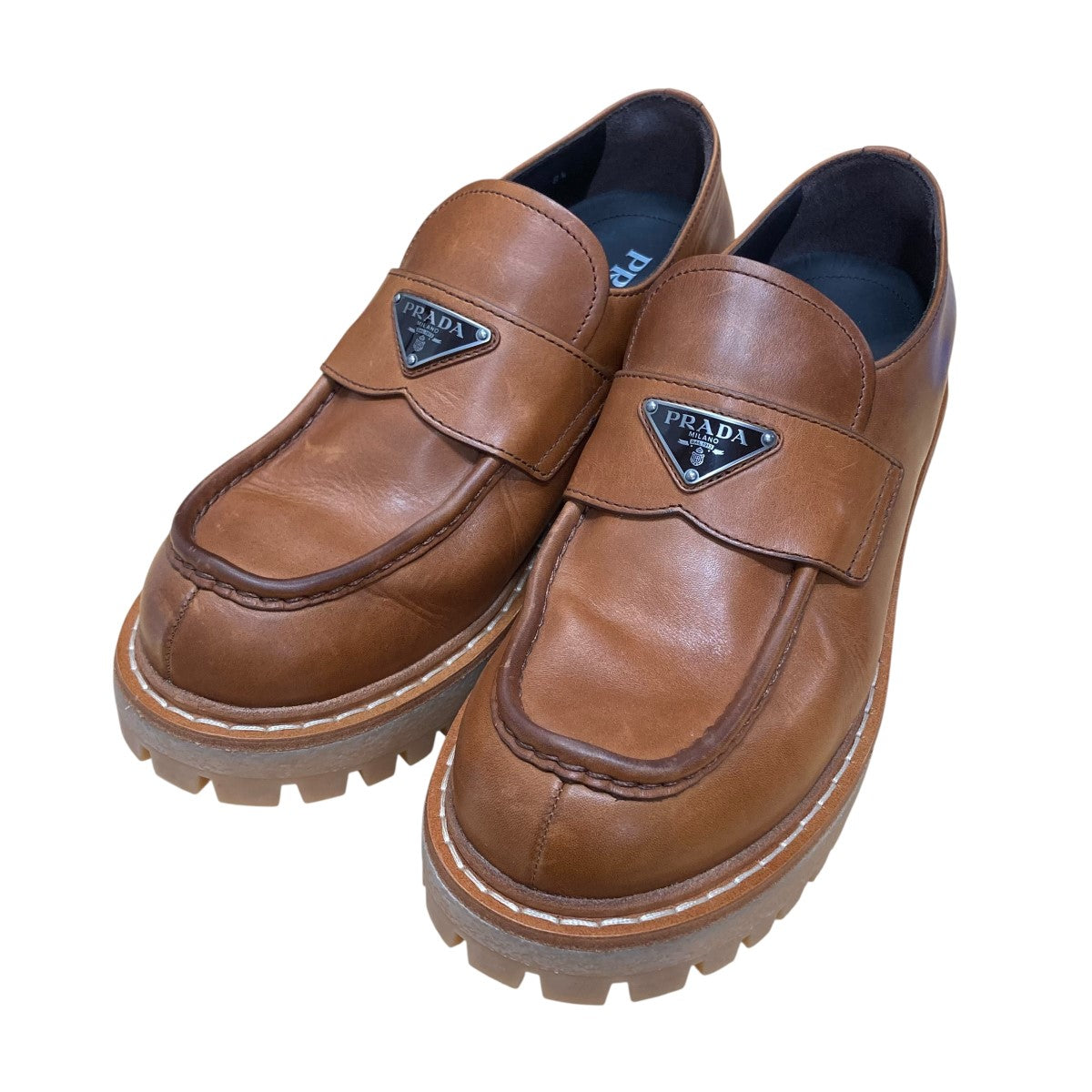 ヒラタD❗️ PRADA(プラダ) オックスフォードダービーシューズ 1E511N ブラック