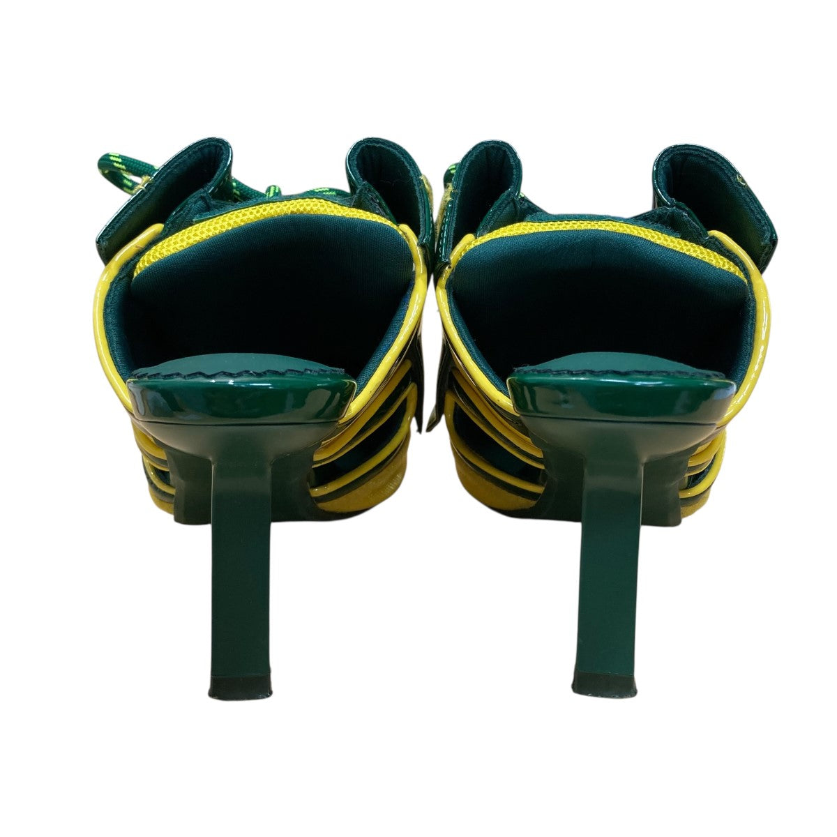 YELLO(イエロ) ヒールスニーカー イエロー×グリーン サイズ M