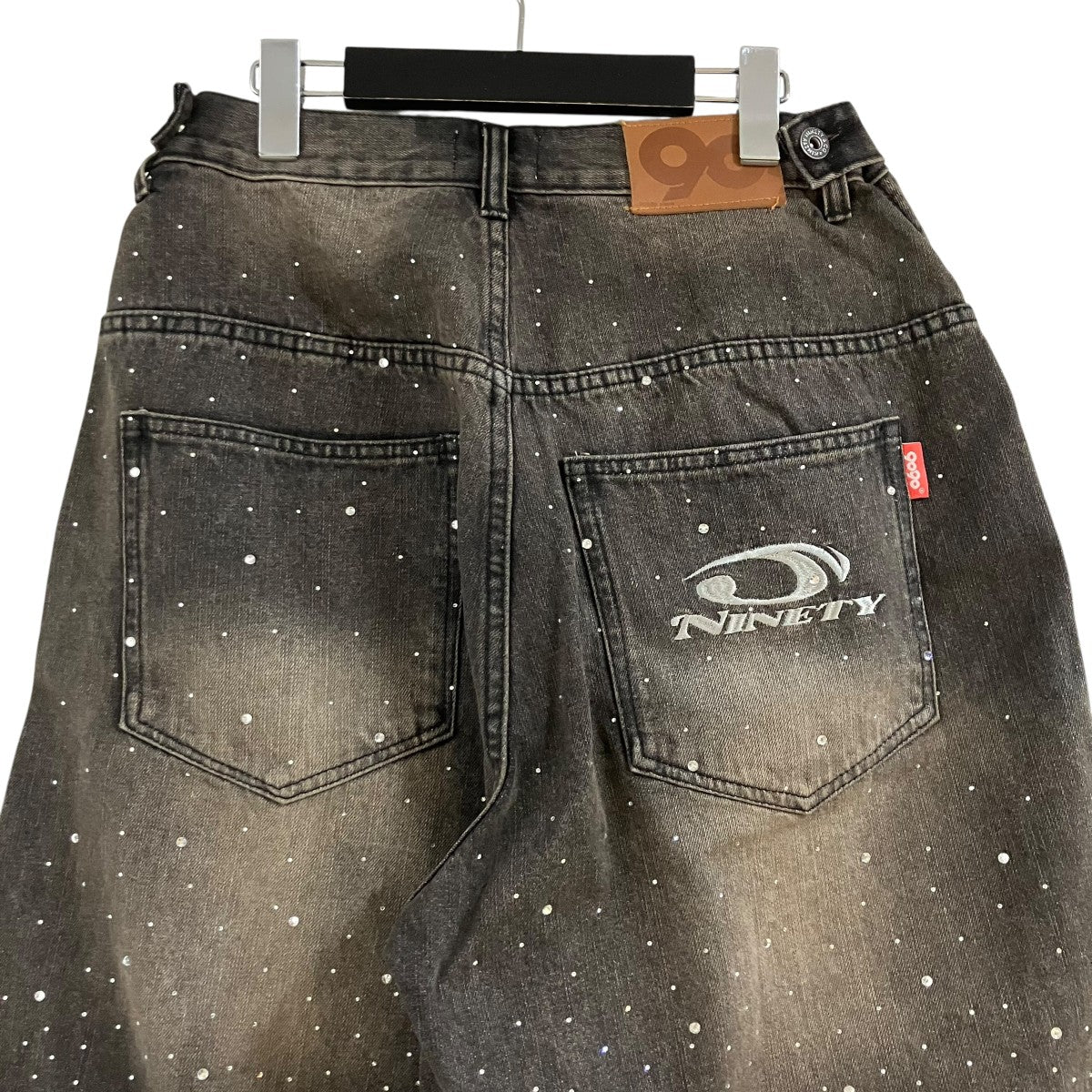 9090 ラインストーンデニムショーツ 古着・中古-4枚目のアイテム画像
