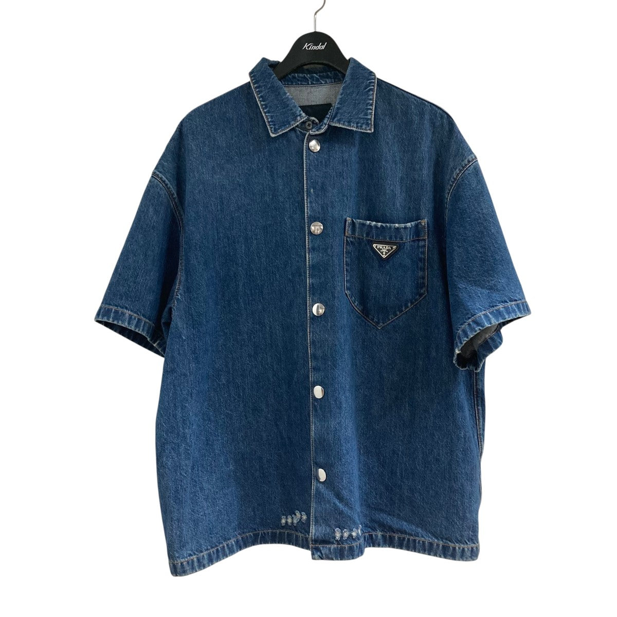 【FROM JAPAN】PRADA カシミヤ100% 半袖 ニット 40 PRADA(プラダ) カシミヤ混半袖ニット グリーン サイズ 40