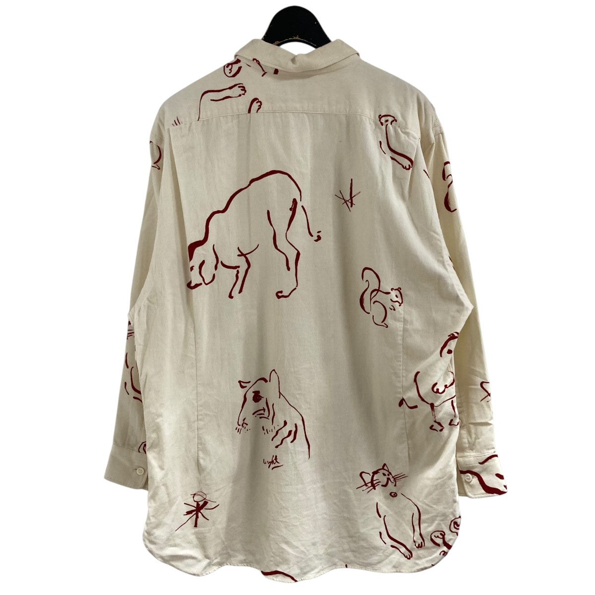 WRYHT(ライト) アニマルシャツ 232WT-SH05 アイボリー×バーガンディー