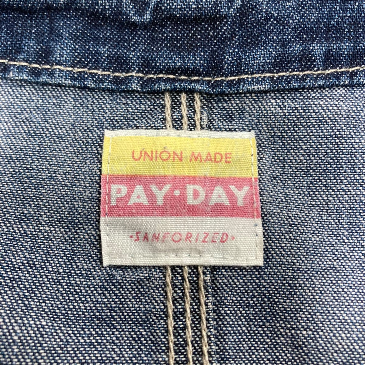 PAY-DAY デニムノーカラージャケット 古着・中古-5枚目のアイテム画像