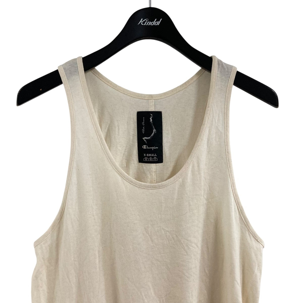 【美品】Rick Owens｜タンクトップ RICK OWENS×Champion タンクトップ CM01D9233 ベージュ サイズ XS