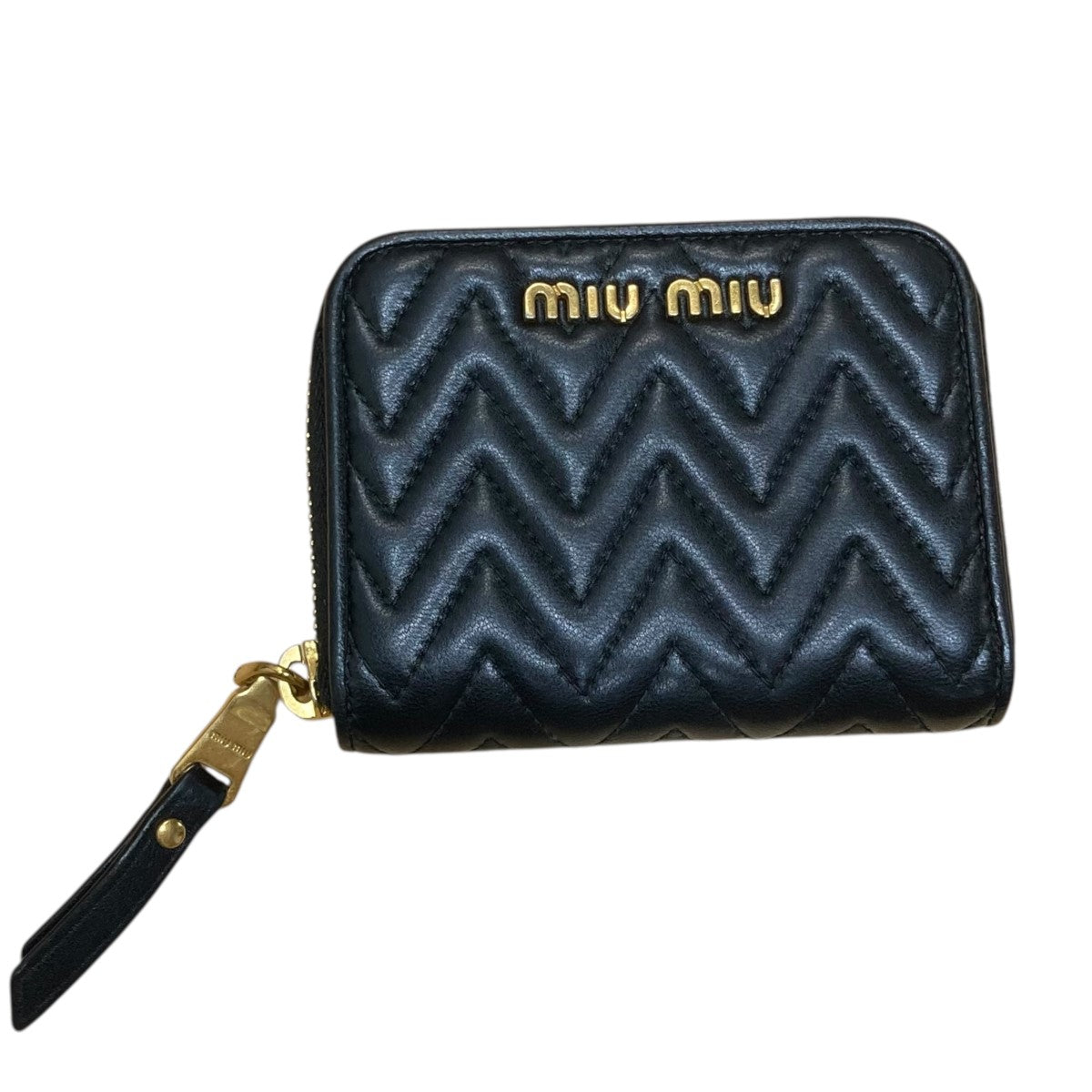 ken様 MIU MIU ブラック レザー コインケース ken様 MIU MIU ブラック レザー コインケース miu ミュウミュウ