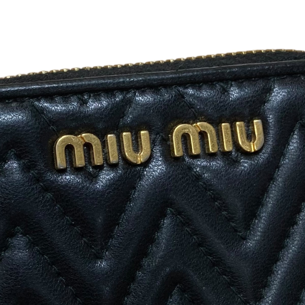 美品　MIU MIU ブラック コインケース 美品 MIU MIU ブラック コインケース