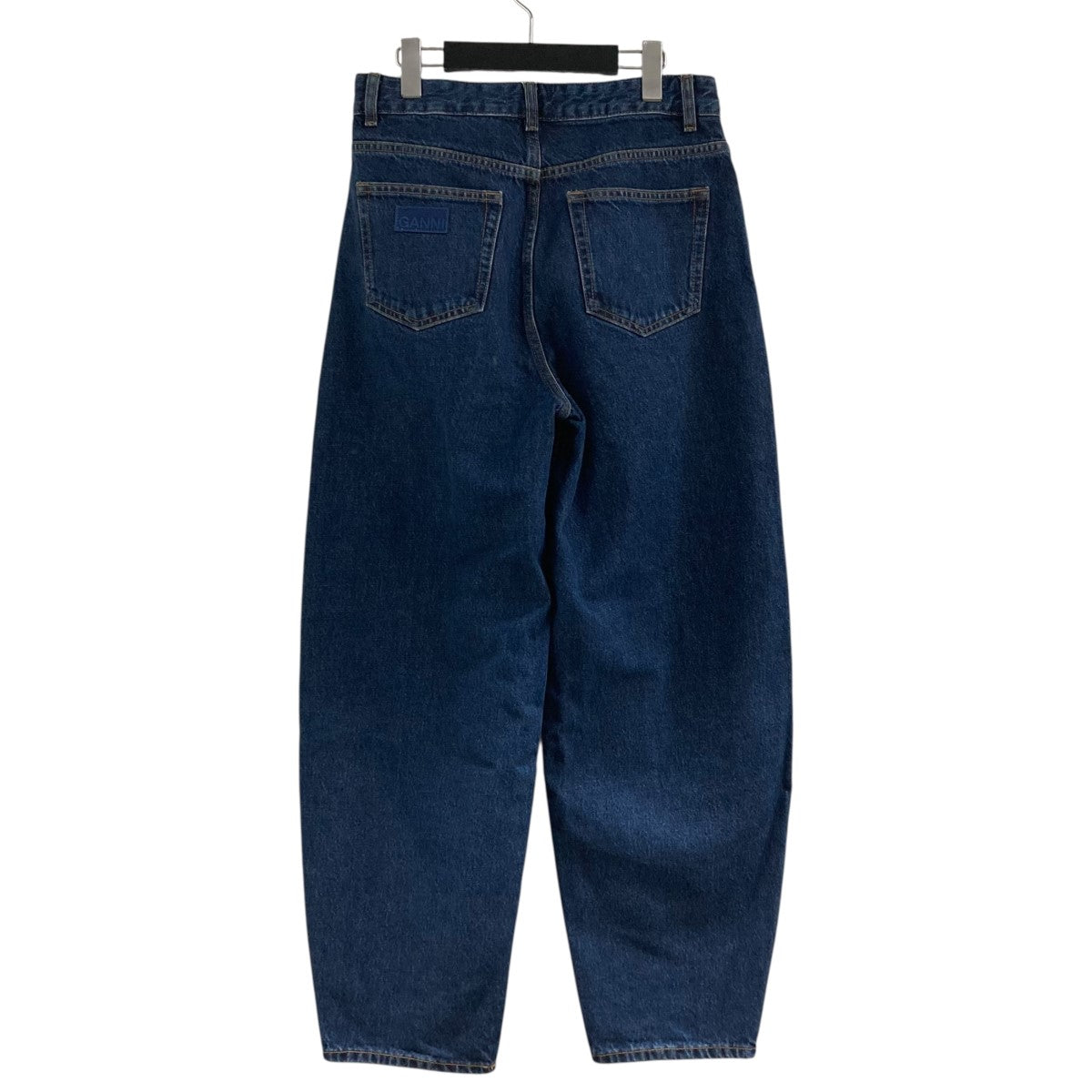 GANNI バギーパンツ デニム　ブラウン　メタリック GANNI バギーパンツ デニム ブラウン メタリック