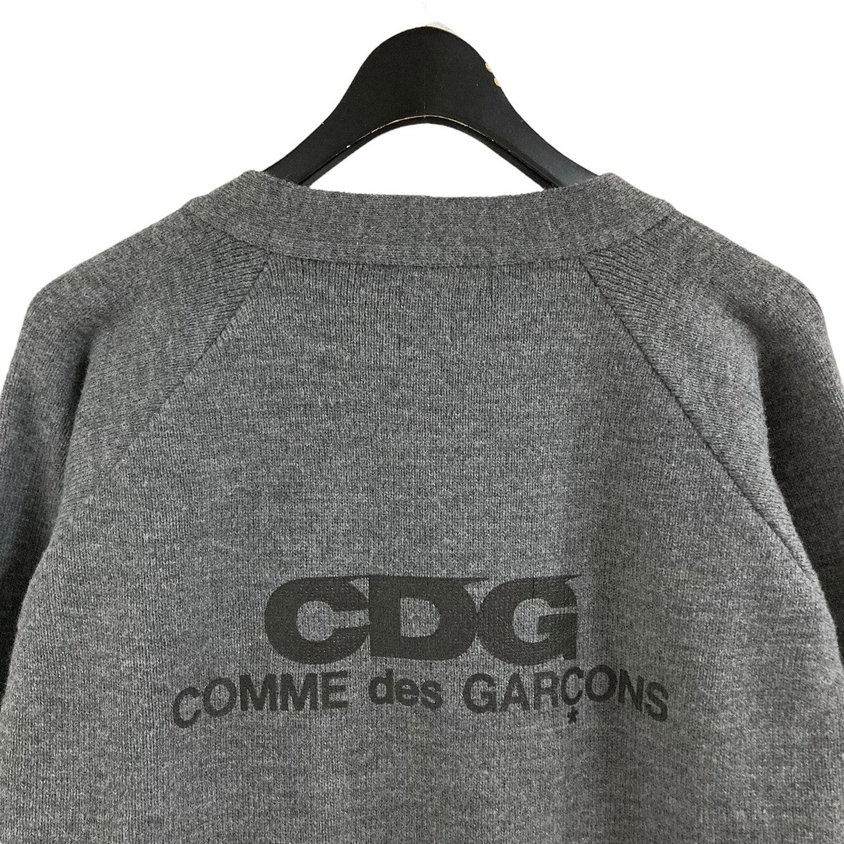 CDG(シーディージー) バックロゴカーディガン SZ-N004 グレー サイズ M