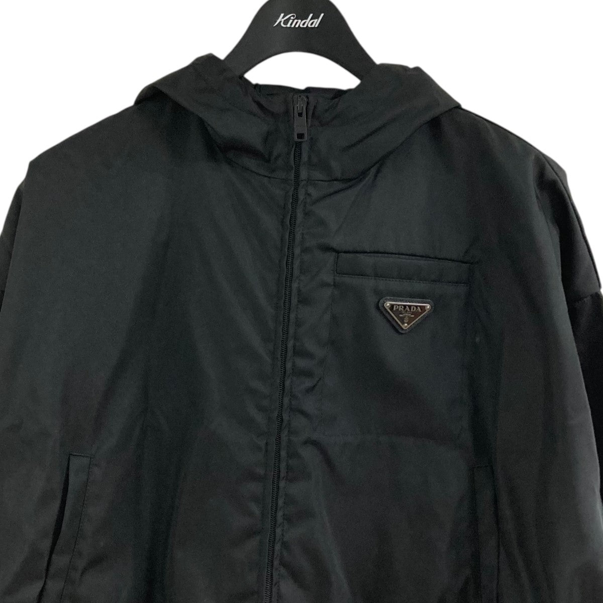 値下げ‼️ PRADA パーカー　ブラック フード付きジャケット 楽天市場】PRADA プラダ ジャケット フード付きショートダウン