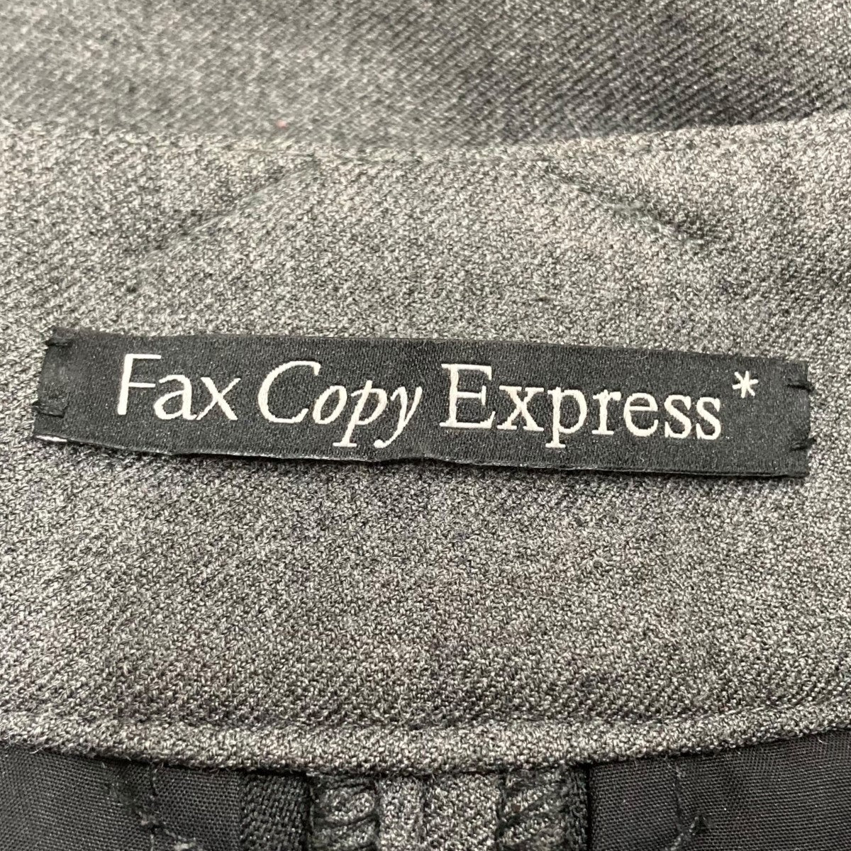 正規品 fax copy express スラックス グレー 関税込【FaxCopyExpress】Hand in front pocket Pant 01 グレー