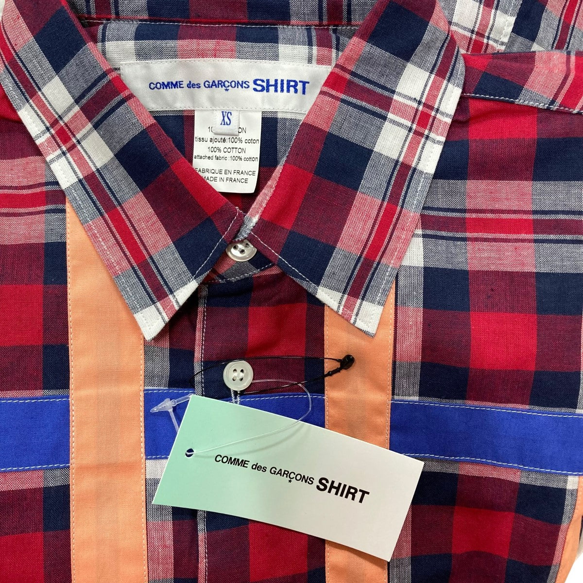 COMME des GARCONS SHIRT / 長袖シャツ/S/コットン/マルチカラー/チェック/FO-B001 COMME des GARCONS SHIRT(コムデギャルソンシャツ) 長袖ブラウス FO