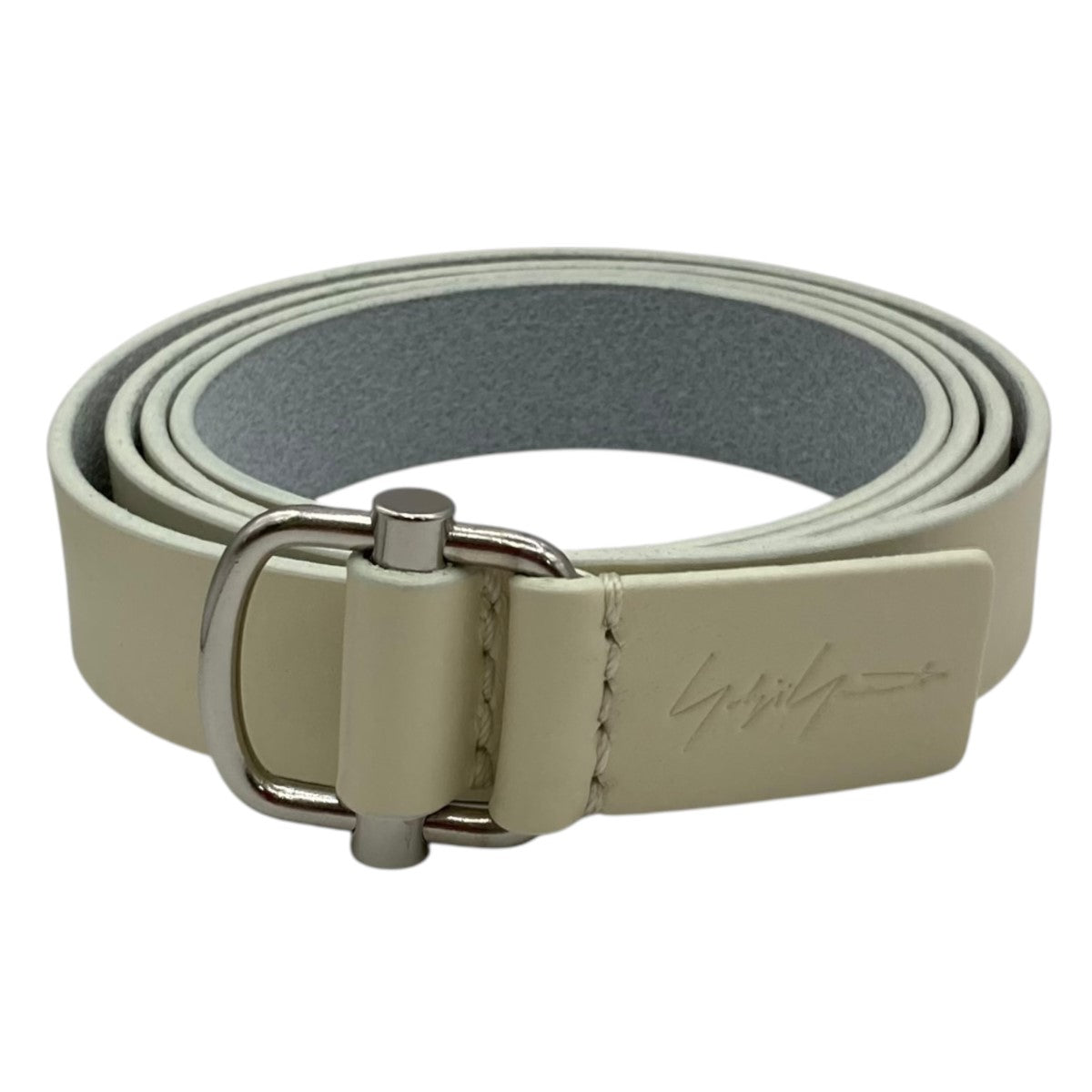 YOHJI YAMAMOTO(ヨウジヤマモト) ホワイトレザー25MM フリーベルト HP