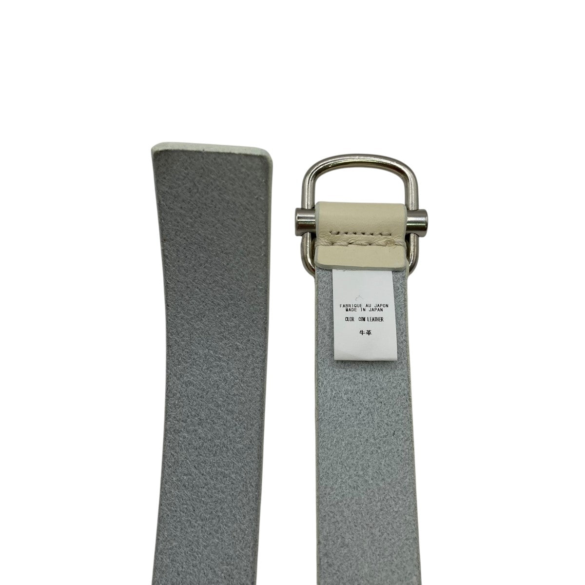 YOHJI YAMAMOTO(ヨウジヤマモト) ホワイトレザー25MM フリーベルト HP